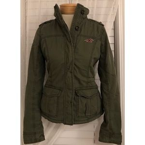Hollister Navy Green Coat
